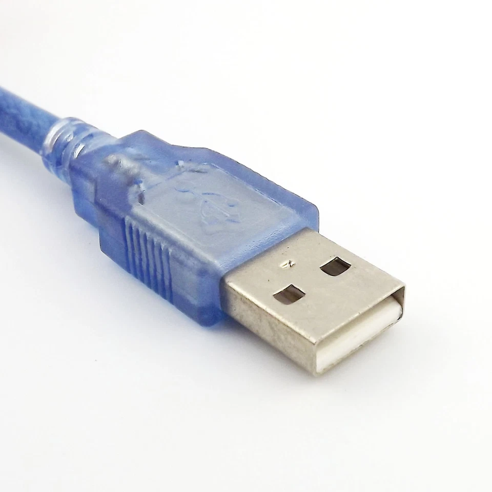 1FT USB 2.0 Type A Male to Micro USB B 5 Pin Male Plug Data Adapter Cable Blue - Image 4 of 4
