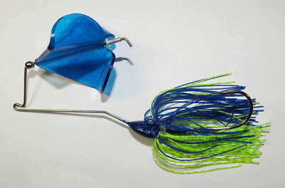 (1) 1/2 Oz. D-J Lures Retaliator Turbo Pro Buzzbait(Blue/Chart.) Fishing-NEW