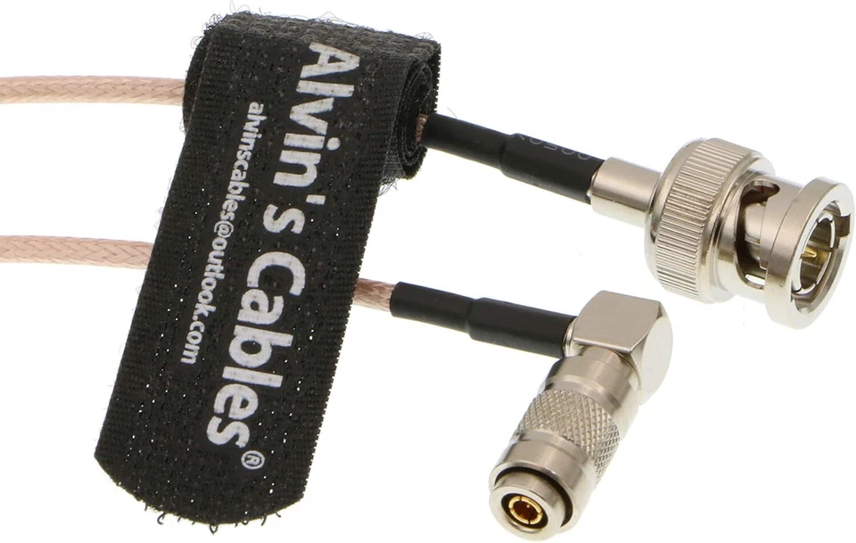 para BlackmagicRG179 DIN 1.0/2.3 ángulo recto a BNC macho 75ohm HD SDI cable 30 cm- Foto 3 de 4