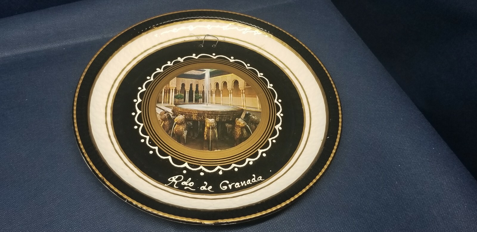 Plato De Colección Recuerdo De Coleccionista China Real De Rolo De Granada ESPAÑA