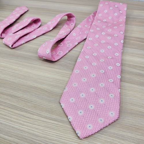 Neck Tie Mens IKE BEHAR Pink Floral Medallion Silk Floret Designer Spring USA - Picture 2 of 12