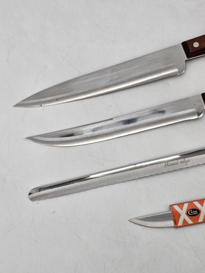 (Lote de 4) Cuchillo con mango de madera inoxidable Case XX Miracl-Edge Foto 3 de 4