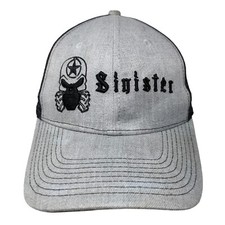 Sinister Snpaback Hat Gray One Size Adjustable Embroidered Mesh Back 6 Panel