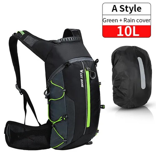 Bicycle Bag Water Bag 10L Portable Waterproof Sports Bag MTB Hydration Backpack - Picture 12 of 48
