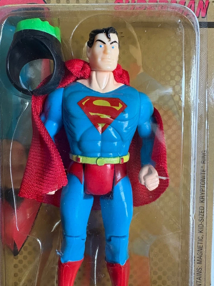 Супермен КРИПТОНИТОВОЕ КОЛЬЦО 1989 Toybiz DC Comics супергерои MOSC винтаж - Изображение 3 из 4