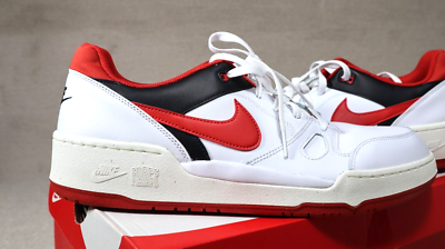 Nike Full Force Lo Sneakers White /Red (FB1362 102), Size 14 