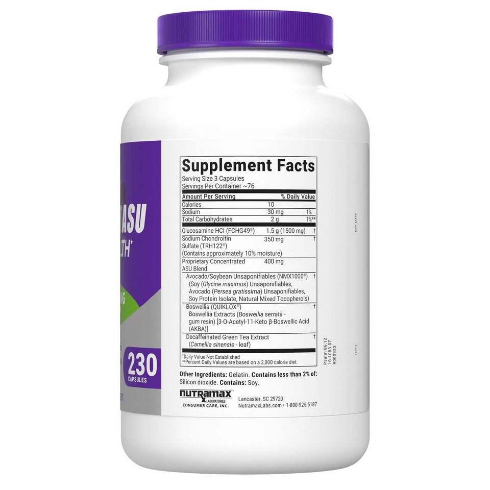 Cosamin ASU Glucosamine & Chondroitin for Joint Health 230 Capsules NEW