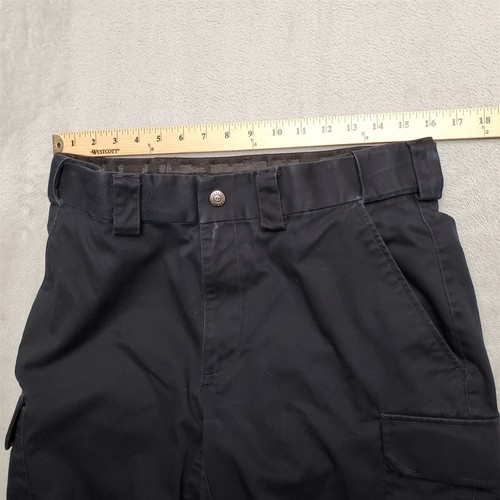 5.11 Tactical Series Pants Mens 32x30 Black Ripstop Cargo Flat Front Outdoor - Picture 9 of 12