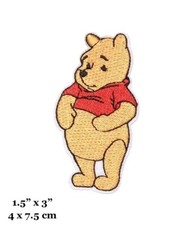 Winnie The Pooh Cartoon Character Standing Embroidered Iron On Patch