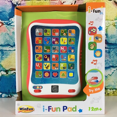 WinFun i-Fun Pad Baby Toys Ages 12 Months+ Teaches Letters Shapes Sounds Fun NEW