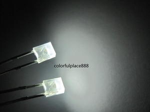 100pcs-2x3x4mm-2x3x4-mm-White-Diffused-Rectangle-LED-Leds-Lamp-Free-Resistors