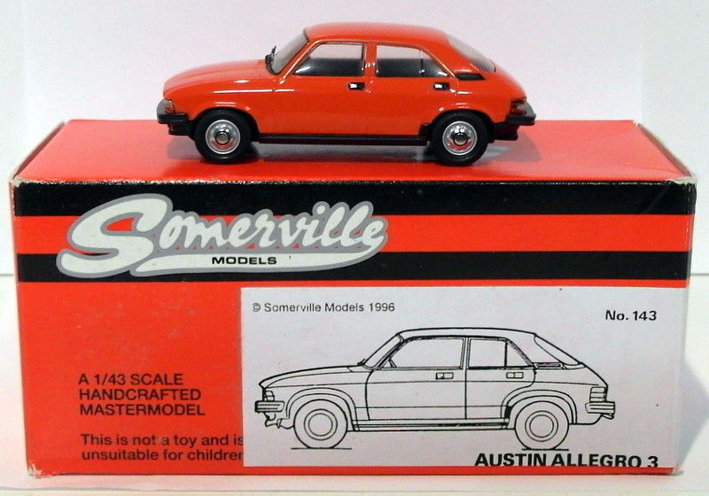 Somerville Models 1 43 Scale 143 Austin Allegro 3 Red