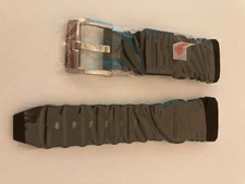 Genuine TechnoMarinE BLACK Strap Band 40MM Watch Silicone SS buckle NEW