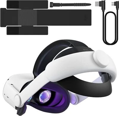 Fascia KIWI Design per Quest 2 con Fascia Batteria,4 in 1 Quest 2 Accessori Fascia