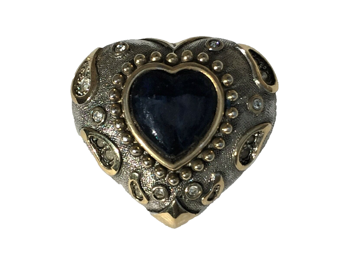 AGATHA BROOCH HEART RHINESTONE BROOCH HEART rhinestone Signed  Vintage