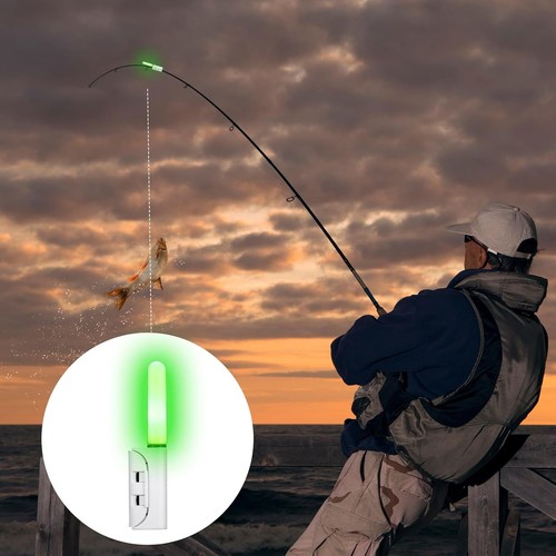 20Pcs LED Night Fishing Stick Light Rod Tip Clip Glowing Lightstick Alarm Light - Picture 9 of 19