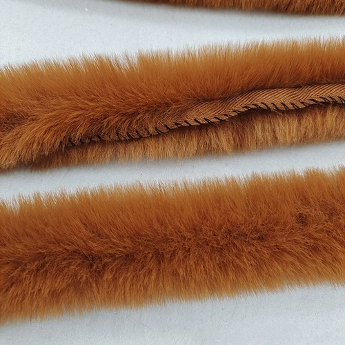 2M Multicolor Faux Rabbit Fur Strips Ribbon Edge Trim Sewing Cuffs Wide 5cm DIY - Picture 8 of 31