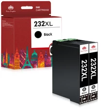 2 232XL T232XL Black Ink Cartridge For EpsonWF-2950 XP-4205 XP-4200 WF-2930
