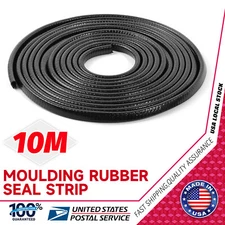 10m Black Rubber U-Shape Sealing Strip u-shaped Edging Trim For Chevrolet Honda