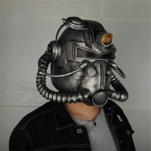 Game Replica Power Armor Helmet Fallout Soldier PVC Mask Wearable Cosplay Props - Picture 11 of 11