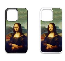 Printed Rubber Clip Phone Case Cover iPhone - Paintings Mona Lisa Da Vinci
