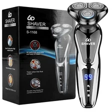 Men Wet/Dry Electric Shaver Trimmer Rotary Razor Beard Shaving USB Rechargeable