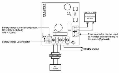Paradox Security PS817 Switching Power Supply security systems original ...