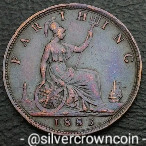 1883 Victoria Farthing — photo from the most recent tracked eBay sale