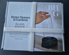 Better Homes  Gardens Glass Rinser Matte Black Finish Brand New In Box