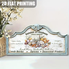 2 D  flaches Shabby  Vintage Landhaus Dekor Holzschild, Wandbild