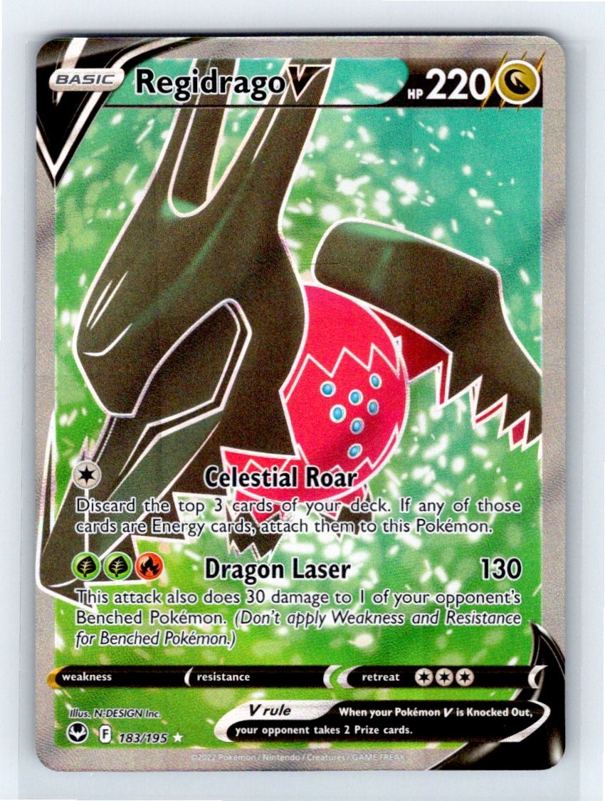 regidrago pokemon card Pokemon TCG - Regidrago V (Full Art)