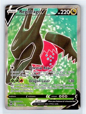 regidrago pokemon cards Pokemon TCG - Regidrago V (Full Art) - SWSH12: Silver Tempest NM