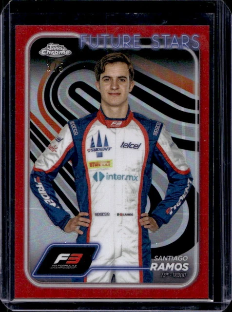 2024 Topps Chrome F1 Santiago Ramos Red Refractor F3 Driver Future Stars #3/5