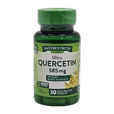 Nature's Truth Ultra Quercetin 585 MG Potent Bioflavonoid 30 Capsules