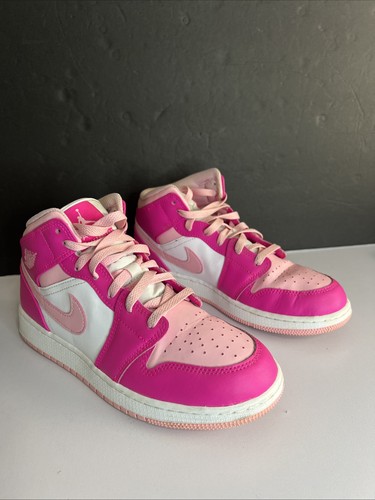 Nike Air Jordan 1 Mid GS Fierce Pink FD8780-116 Jugend Kinder Größe 6,5 Y Mädchen 7,5