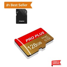 TF Card 128GB with Adapter, High Speed Memory Card, UHS-I C10 A1 Memory TF Ca...