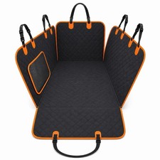 Dog Car Seat Cover for Back Seat, Waterproof Seat Protector Scratchproof - Black