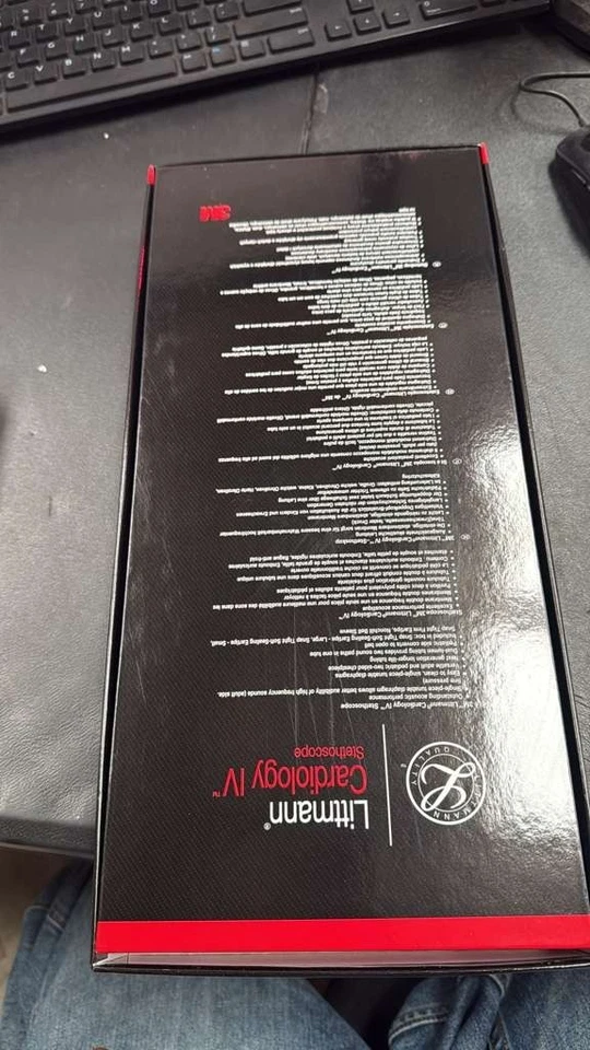 3M Littmann Cardiology IV Stethoscope, 6182,  Red-Rainbow Chestpiece  27" - Image 3 of 4