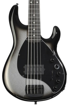 Ernie Ball Music Man DarkRay 5 5-string Electric Bass Guitar - Silverburst