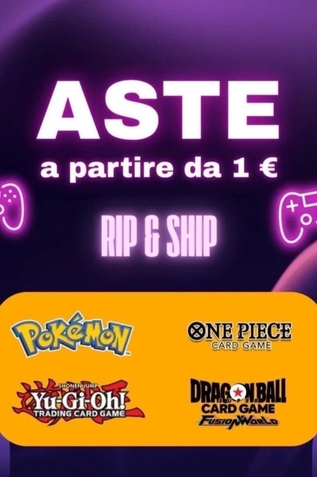 Live Rip&Ship e Aste da 1€ - TCG - Packmon Store