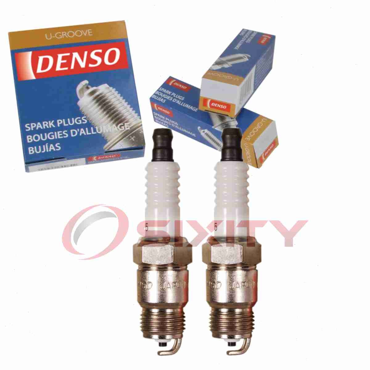 2 pc DENSO 5037 Standard U-Groove Spark Plugs for T20PR-U15 7773 5614046 ja