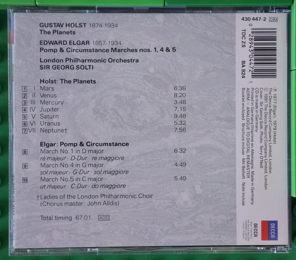 Holst - The Planets - Elgar - Pomp & Circumstance - Solti - Decca - CD - Bild 2 von 4