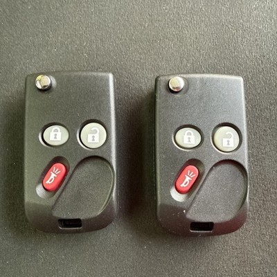 2 Remote Keyless Entry Car Flip Key Fob Replacement For GM 3b (LHJ011)