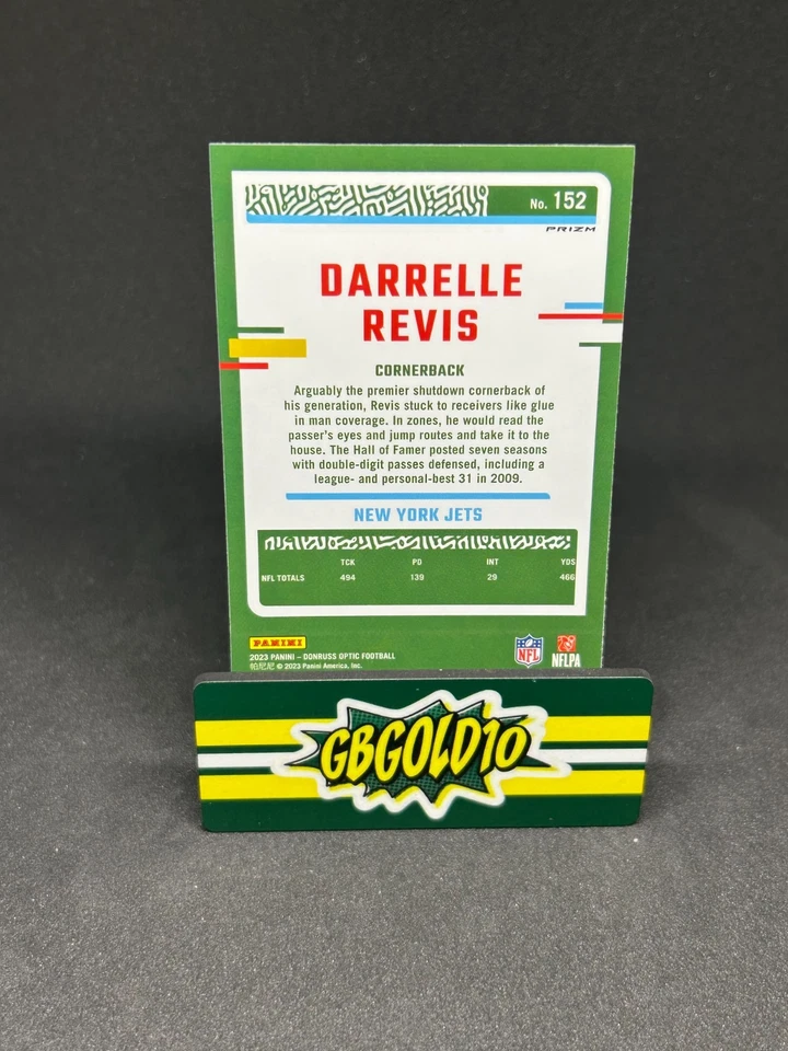 2023 Panini Optic Darrelle Revis Jazz Prizm SSP - Image 2 of 2