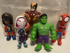 Spidey and his amazing friends Marvel Action 5 Figure Lot