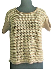 ABSOLUTELY High-Low Knit Striped Multicolored Jumper Size M Trendy Office Travel