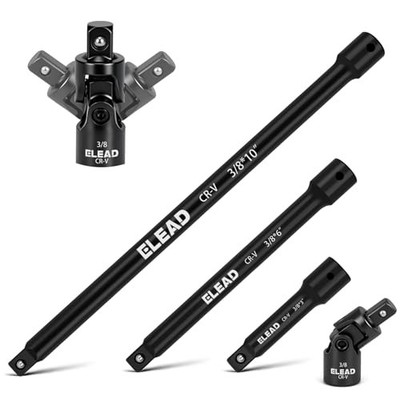 4-Piece 3/8'' Drive Socket Extension Bar 4-Piece 3/8'' Socket Extension Bar Set