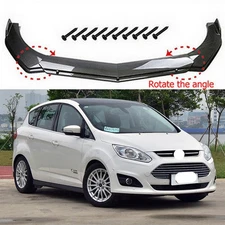 Front Bumper Lip Splitter Spoiler Body Kit Carbon Style For Ford C-Max 2013-2018