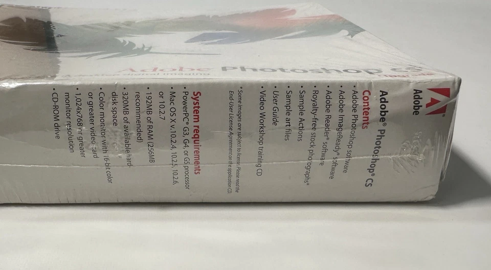 Adobe Photoshop 8.0 CS1 UPGRADE PowerPC G3 G4 G5 MAC OS 10.2.4 10.3 10.4 10.5 - Image 3 of 3