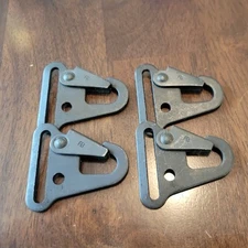 4 PC - HK Snap Hook 1.25" 32mm 1-1/4" Rifle Sling Dog Leash Matte Black